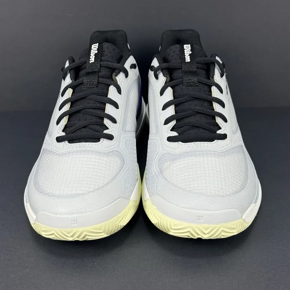 Wilson Rush Pro 5 SAMPLE Men's Tennis Shoes 10 Size WRS33853S White/Black/Purple